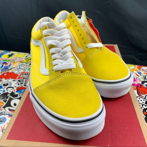 Vans Old Skool Vibrant Yellow Womens Sizes - Picture 6 of 10